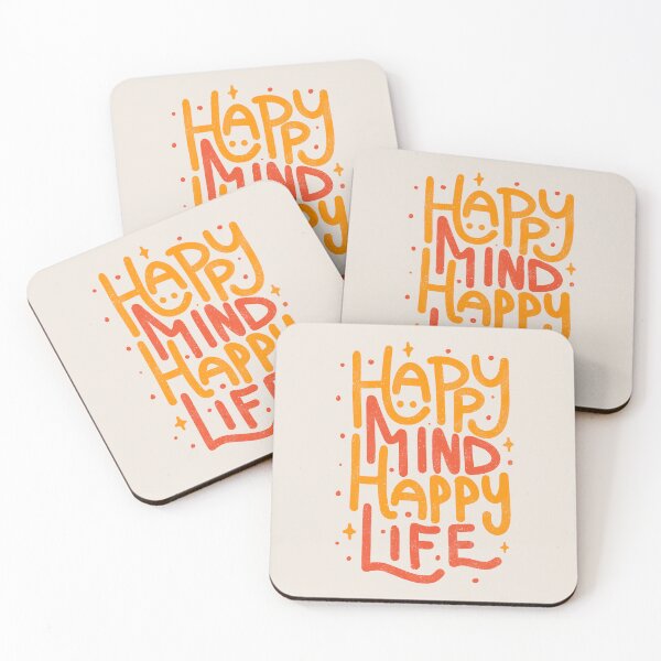 Item preview, Happy Mind Happy Life by Tobe Fonseca designed and sold by Tobe Fonseca®.