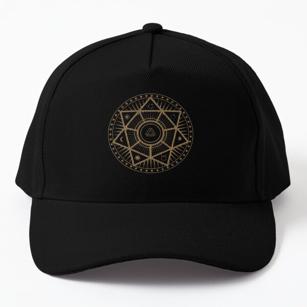 Gothic Trucker Hat, Baseball Caps Men, Pentagram Hat