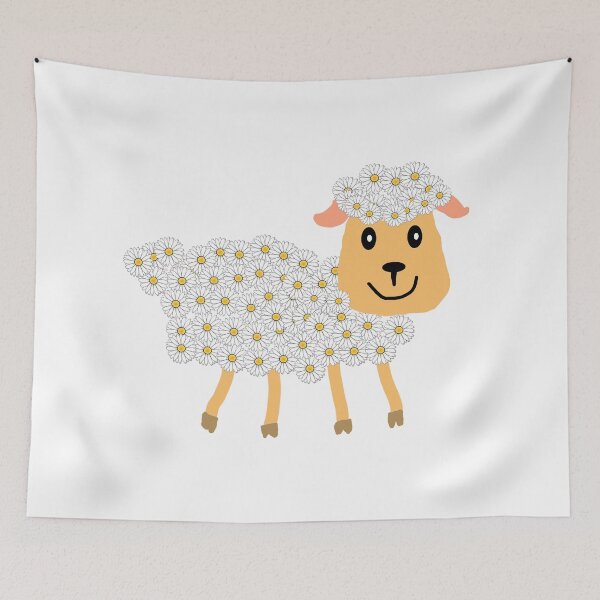 Item preview, flowery sheep  designed and sold by Photorebelle.