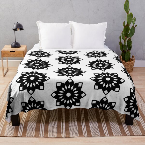 Item preview, Cute black and white Mandala flower blooming designed and sold by Colorfulandfun.