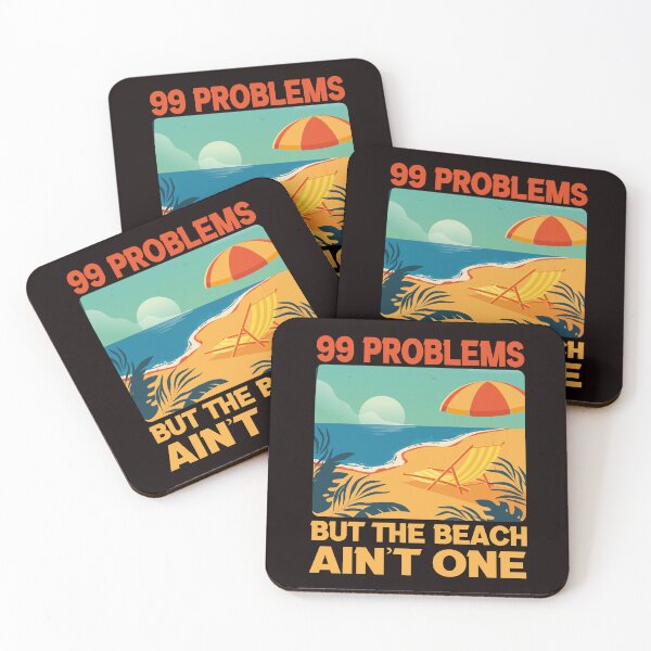 Item preview, 99 Problems But The Beach Ain't One designed and sold by FutureIsRetro.