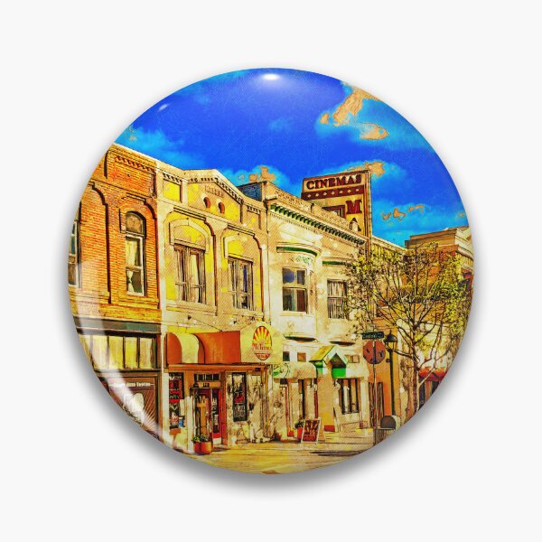Item preview, Historical buildings on Main Street in downtown Salinas, California - digital painting designed and sold by NickoPrints.