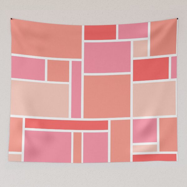 Item preview, Geometric Pink Abstract designed and sold by PeachyLitchi.