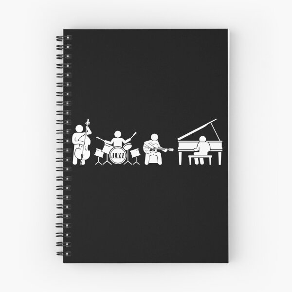 Item preview, PICTO JAZZ QUARTET - JAZZ BAND in PICTOGRAM SILHOUETTES white designed and sold by KoolDsignsMUSIC.