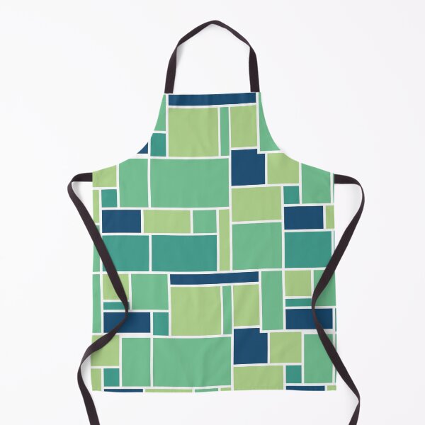 Item preview, Geometric Green & Blue Abstract designed and sold by PeachyLitchi.