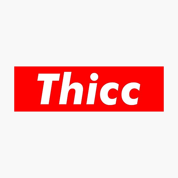 Thicc box logo Photographic Print