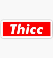 Thicc box logo Sticker