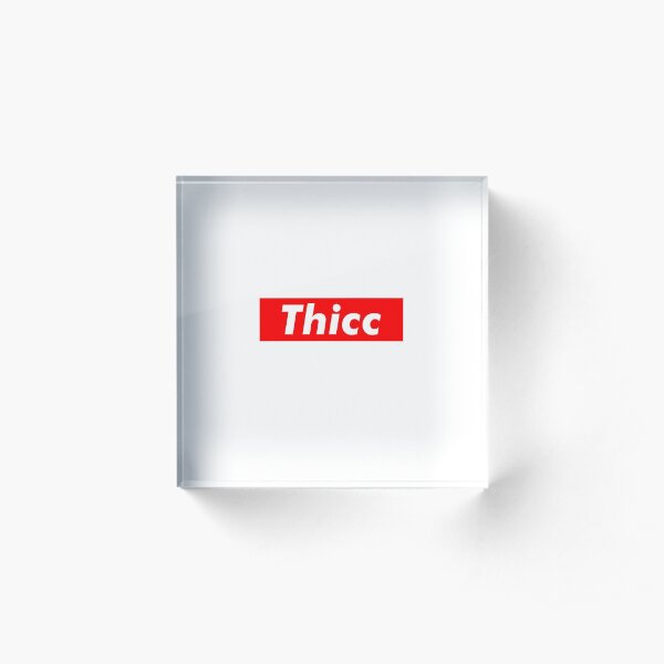 Thicc box logo Acrylic Block