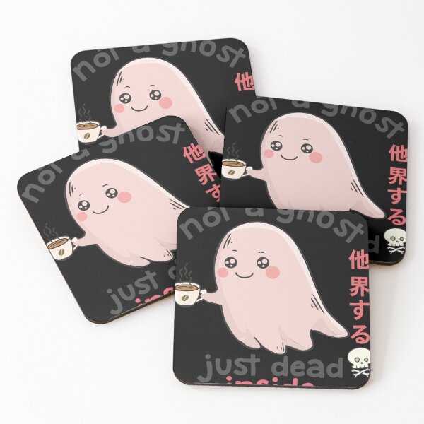 Item preview, Cute Coffee Ghost Dead Inside Pastel Goth Creepy Kawaii Classic . designed and sold by benjamincle.