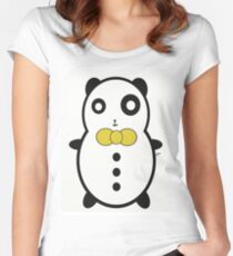 Cute Panda Women's Fitted Scoop T-Shirt