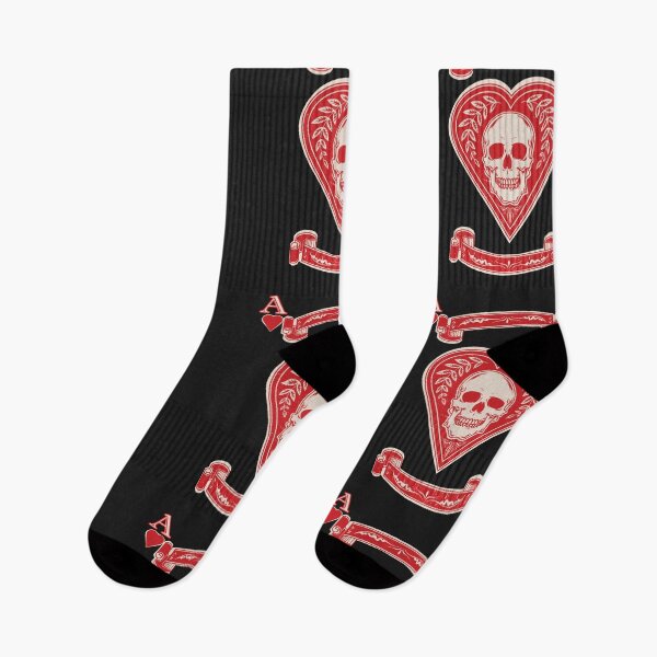 Item preview, Ace of Hearts Skull Heavy Metal Gothic Rock Lover Biker Gift designed and sold by zicutza.