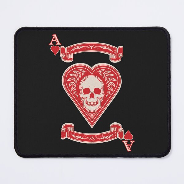 Item preview, Ace of Hearts Skull Heavy Metal Gothic Rock Lover Biker Gift designed and sold by zicutza.