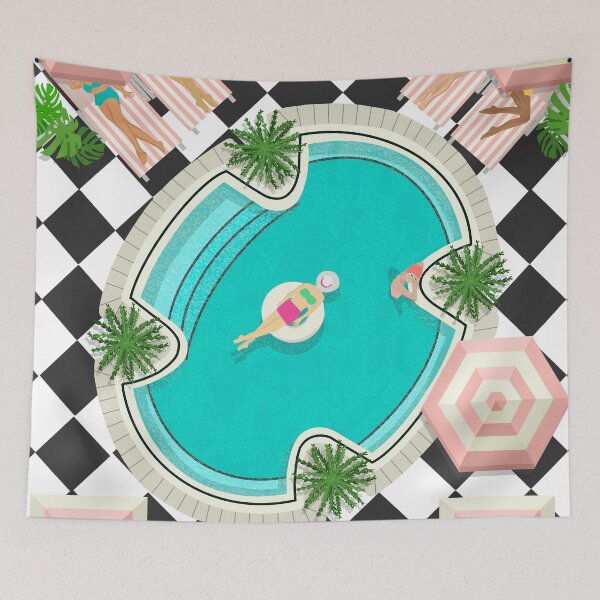 Item preview, Pink and Black Pool designed and sold by jenbucheli.