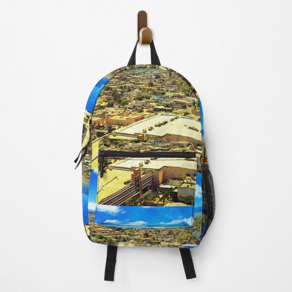 Item preview, Skyline of downtown Salinas, California - digital painting designed and sold by NickoPrints.