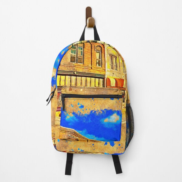 Item preview, Historical buildings on Main Street in downtown Salinas, California - digital painting designed and sold by NickoPrints.