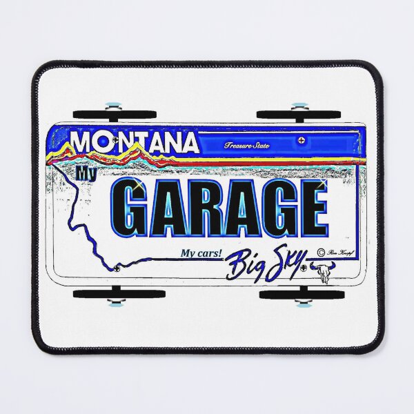 Item preview, Wall Art / MONTANA Art // License plate art designed and sold by Imagin8er.