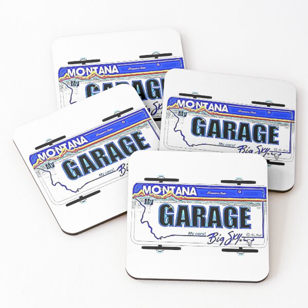 Item preview, Wall Art /  MONTANA  Art //  License plate art designed and sold by Imagin8er.