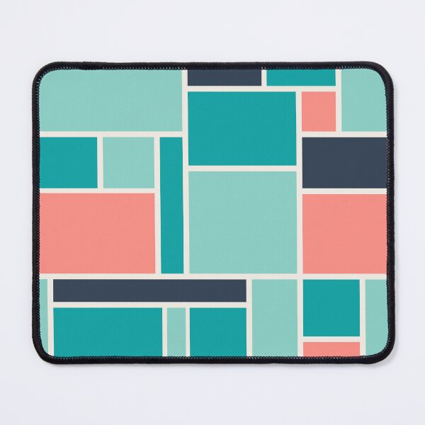 Item preview, Geometric Blue & Pink Abstract designed and sold by PeachyLitchi.