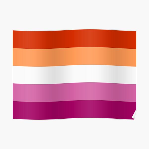 Lesbian Pride Flags Poster For Sale By Olivks Redbubble 3113