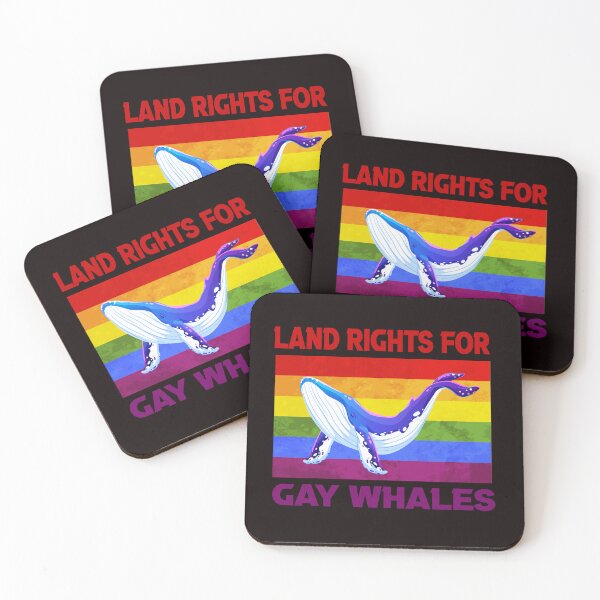 Item preview, Land Rights For Gay Whales designed and sold by FutureIsRetro.