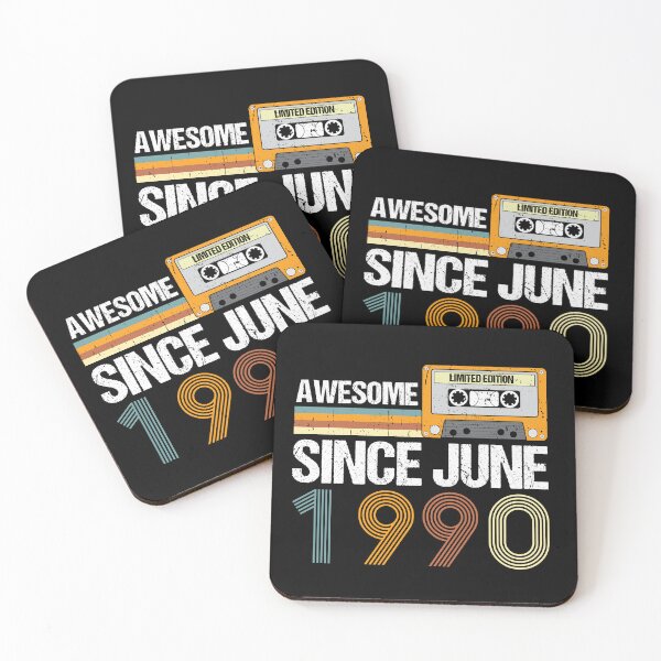 Item preview, Awesome Since June 1990 | 32th birthday | vintage June 1990 designed and sold by AMINE  ★★★★★.