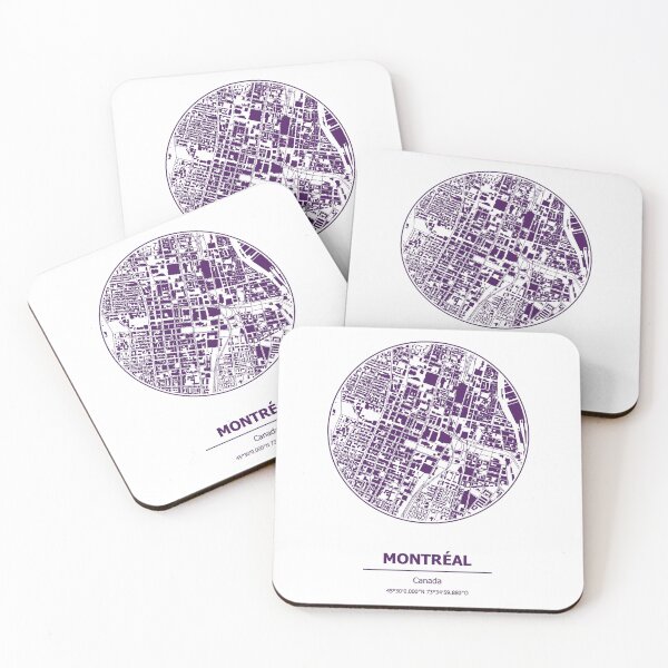 Item preview, Montreal city map coordinates designed and sold by chrlalexandru.