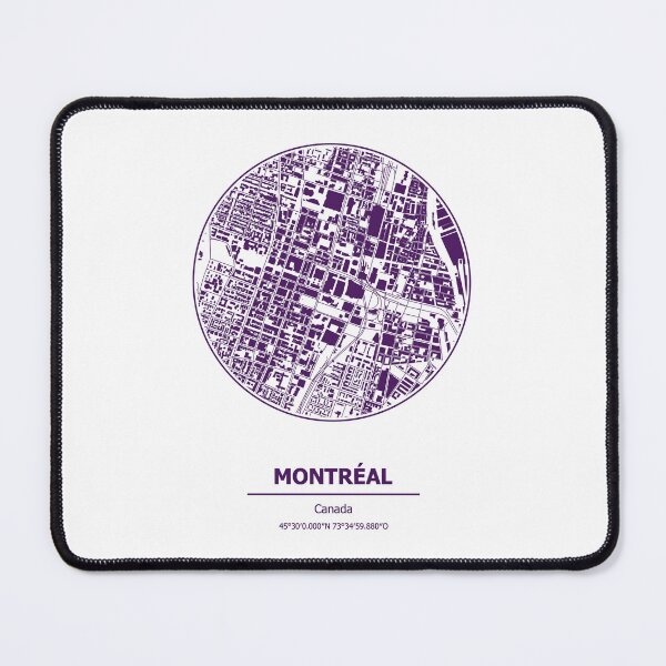 Item preview, Montreal city map coordinates designed and sold by chrlalexandru.