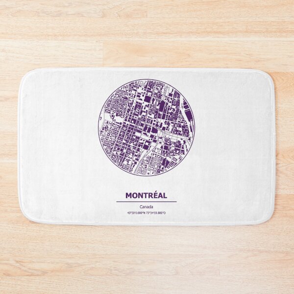 Item preview, Montreal city map coordinates designed and sold by chrlalexandru.