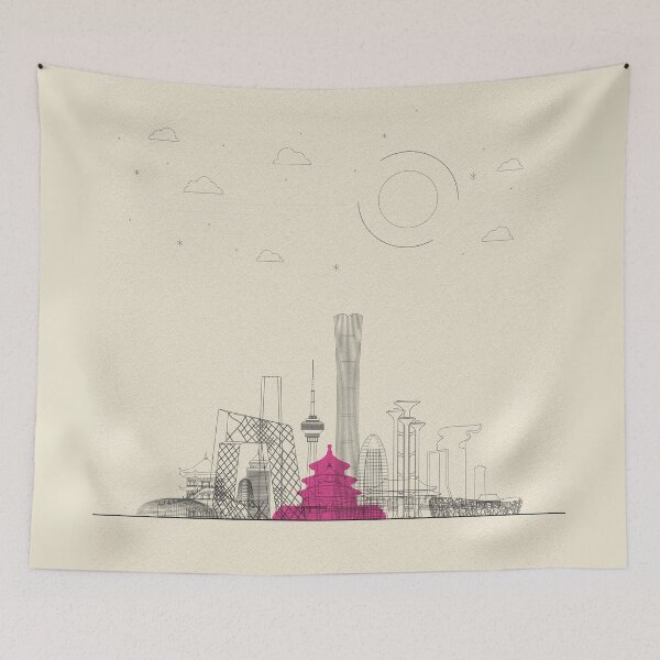Item preview, Abstract City Posters: Beijing, China designed and sold by A Deniz Akerman.