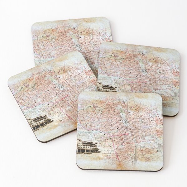 Item preview, Map of Stockton, California, on old paper designed and sold by NickoPrints.