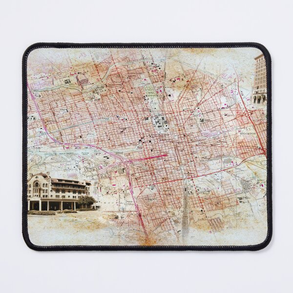 Item preview, Map of Stockton, California, on old paper designed and sold by NickoPrints.