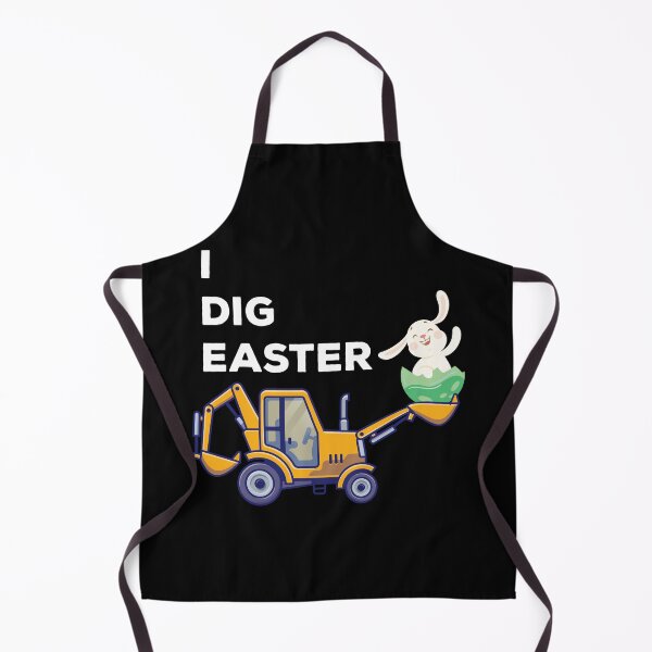 Item preview, Kids I Dig Easter Bunny Rabbit Funny Eggs and Tractor designed and sold by TheMattDesigns.
