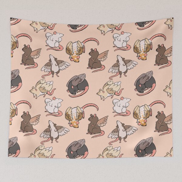 Item preview, Rats with Wings Pattern designed and sold by imsmallfry.