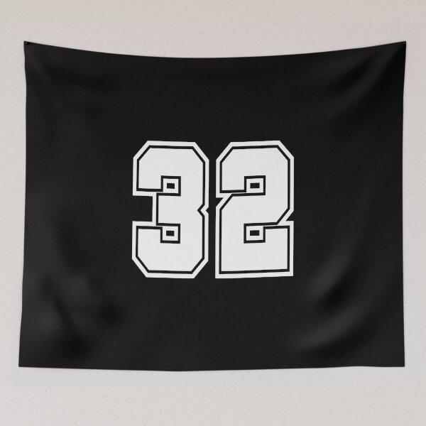 Item preview, 32 shirt number number college style designed and sold by GeogDesigns.