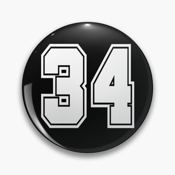 Item preview, 34 shirt number number college style designed and sold by GeogDesigns.