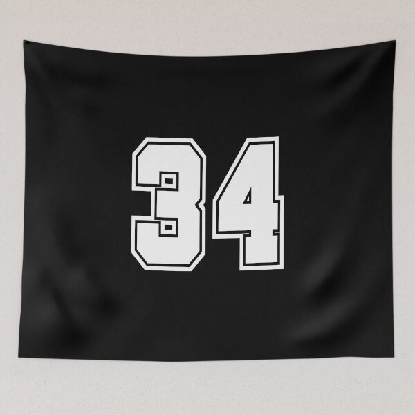Item preview, 34 shirt number number college style designed and sold by GeogDesigns.