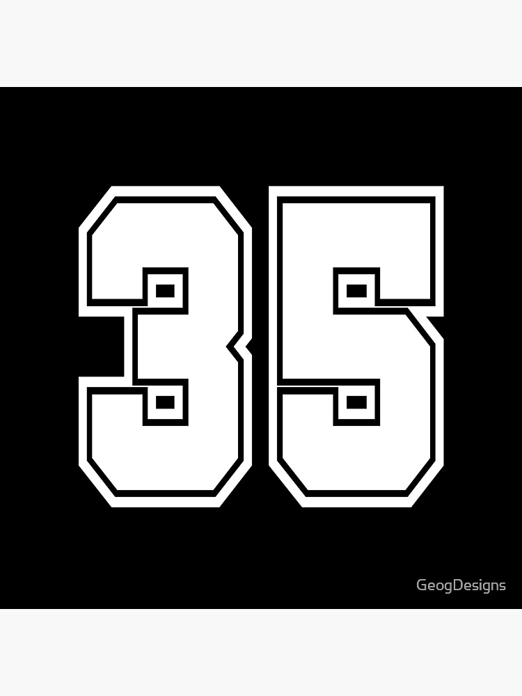 69 jersey number college style Poster by GeogDesigns