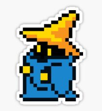 pixel black mage Sticker