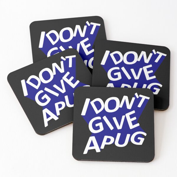 Item preview, I Don't Give A Pug Hilarious 3D Sayings designed and sold by Pugstuff.