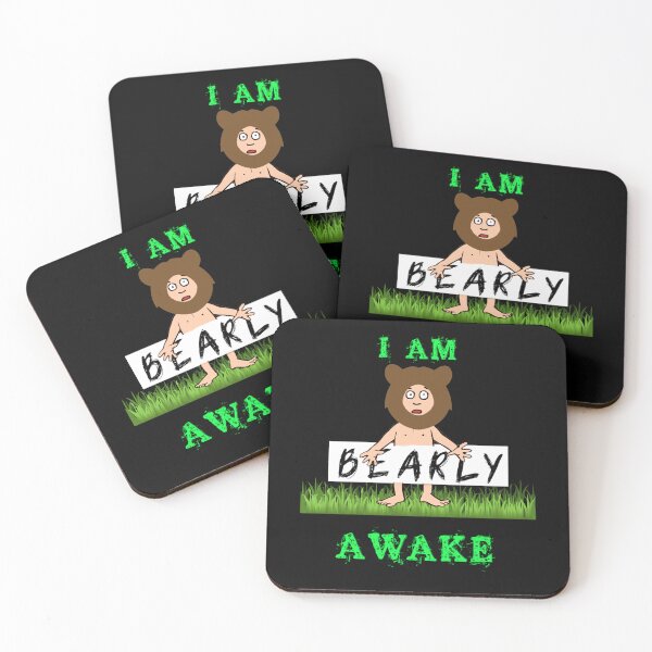 Item preview, I AM BEARLY AWAKE, I AM BARELY AWAKE, BARELY AWAKE, Barely bare designed and sold by enigma3a.