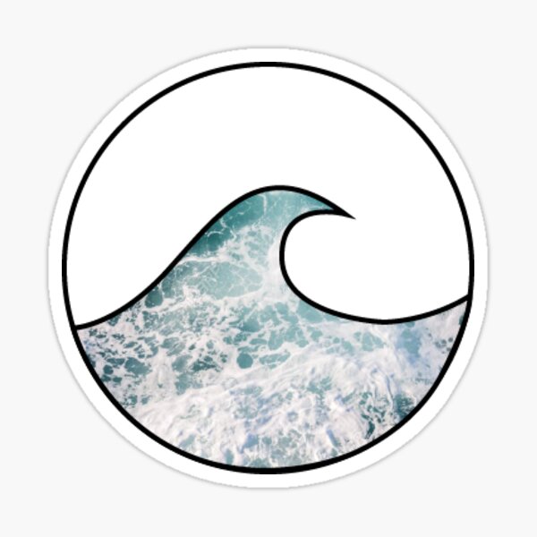 “Ocean Wave 4” Sticker for Sale by jordansaufley | Redbubble