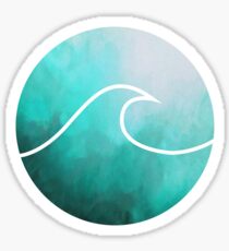 Aquarell Welle Sticker