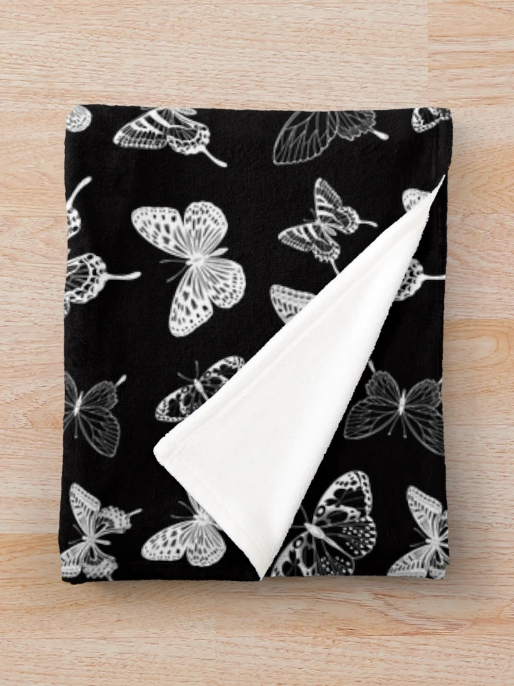 Thumbnail 3 of 6, Throw Blanket, Butterfly Pattern designed and sold by KP-Pattern.
