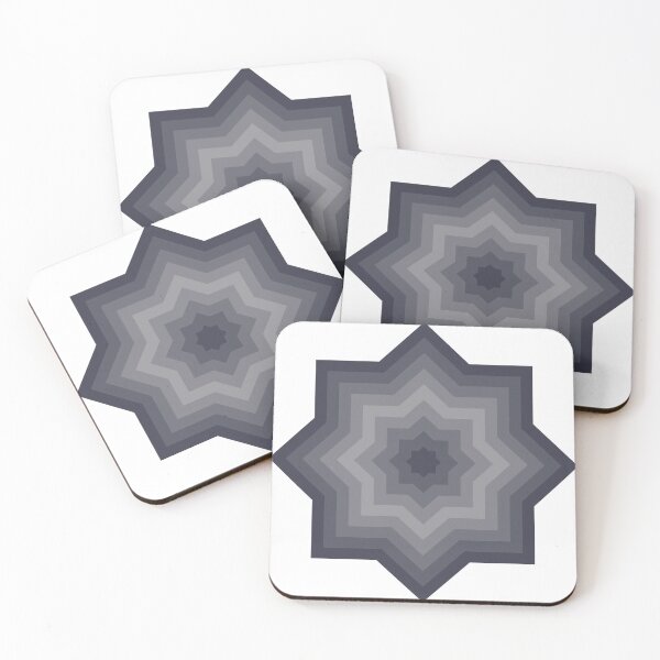 Item preview, Blue Nights Ultimate Grey Abstract Star Pattern designed and sold by PatternSalad.