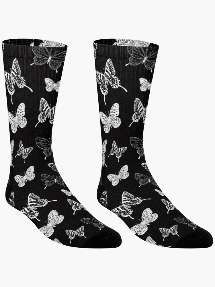 Thumbnail 3 of 5, Socks, Butterfly Pattern designed and sold by KP-Pattern.