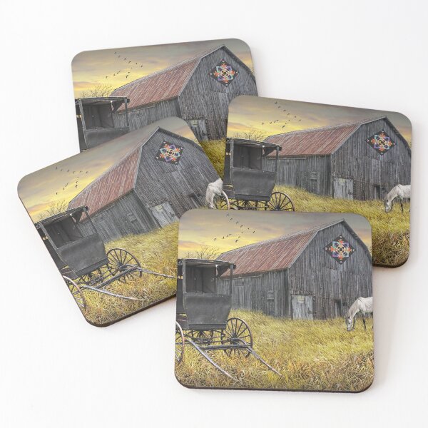 Item preview, Barn Quilt with Amish Buggy and Horse designed and sold by Randall Nyhof.