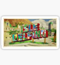 Greetings from Scenic Isle Delfino Sticker