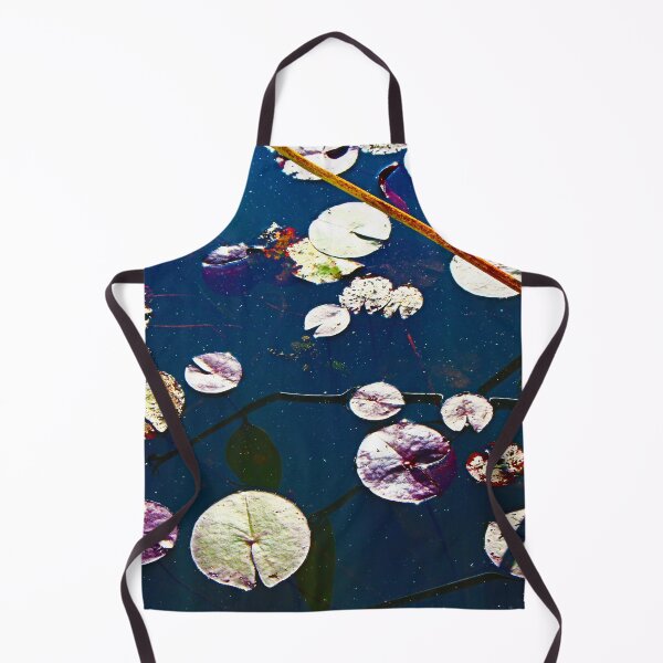 Item preview, Blue Water Lily Pond Abstract Art designed and sold by NatureGo.