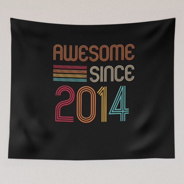 Item preview, Awesome Since 2014 Retro T-Shirt, Birthday 2014,Birthday gift idea for Mom ,Dad & Siblings, Cool gift idea for your familly designed and sold by Tidasse ⭐⭐⭐⭐⭐.