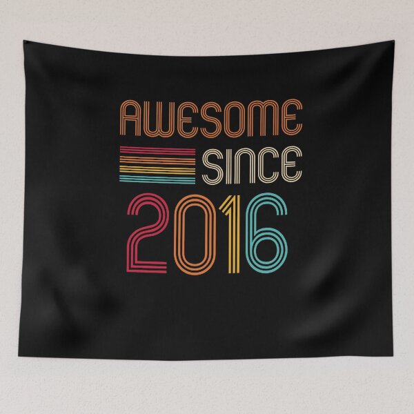 Item preview, Awesome Since 2016 Retro T-Shirt, Birthday 2016,Birthday gift idea for Mom ,Dad & Siblings, Cool gift idea for your familly designed and sold by Tidasse ⭐⭐⭐⭐⭐.